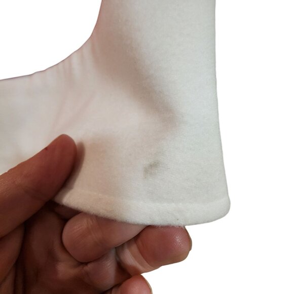 Christmas Holiday Skirt With Snowman & Tree Prints Red White Large - Picture 3 of 5